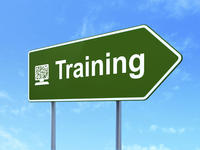 'Training' written on roadsign